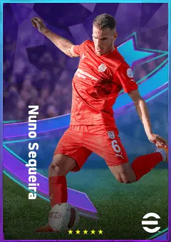 Nuno Sequeira eFootball 2026 player card, 80 OVR LB