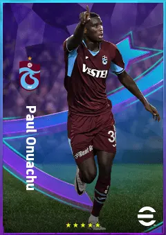 Paul Onuachu eFootball 2026 player card, 78 OVR CF