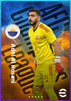 Adel Al Hosani eFootball 2026 player card, 74 OVR GK