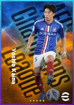 Yoshio Kaina eFootball 2026 player card, 76 OVR RMF
