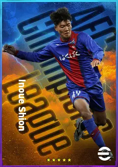 Inoue Shion eFootball 2026 player card, 75 OVR CB