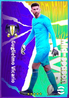 Guglielmo Vicario eFootball 2026 player card, 83 OVR GK