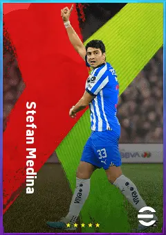 Stefan Medina eFootball 2026 player card, 78 OVR RB