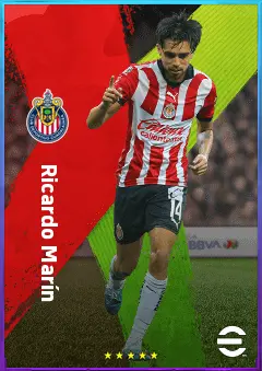 Ricardo Marín eFootball 2026 player card, 77 OVR CF