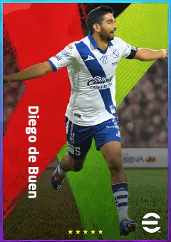 Diego de Buen eFootball 2026 player card, 78 OVR CB