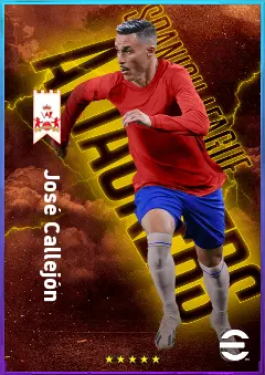 José Callejón eFootball 2026 player card, 81 OVR RWF