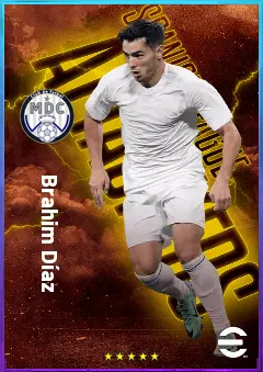 Brahim Díaz eFootball 2026 player card, 82 OVR AMF