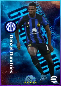 Denzel Dumfries eFootball 2026 player card, 81 OVR RB