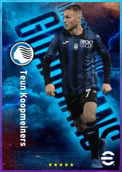Teun Koopmeiners eFootball 2026 player card, 82 OVR DMF