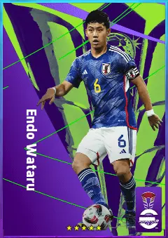 Endo Wataru eFootball 2026 player card, 80 OVR DMF