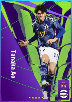 Tanaka Ao eFootball 2026 player card, 78 OVR DMF
