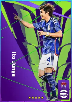 Ito Junya eFootball 2026 player card, 81 OVR RWF
