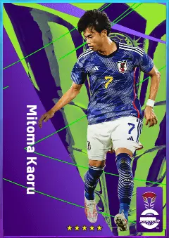 Mitoma Kaoru eFootball 2026 player card, 82 OVR LMF