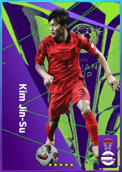 Kim Jin-Su eFootball 2026 player card, 76 OVR LB