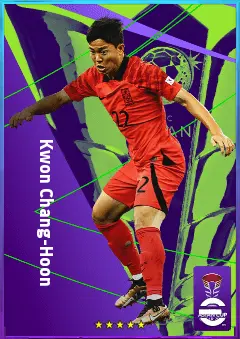 Kwon Chang-Hoon eFootball 2026 player card, 77 OVR RWF
