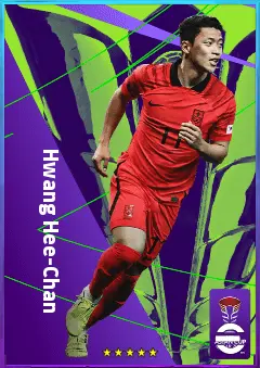 Hwang Hee-Chan eFootball 2026 player card, 82 OVR CF