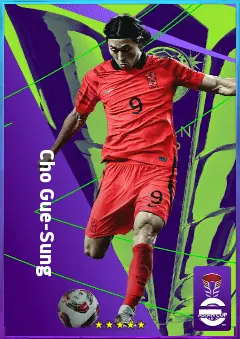 Cho Gue-Sung eFootball 2026 player card, 78 OVR CF