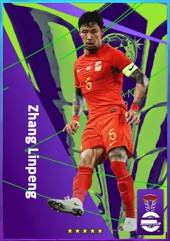 Zhang Linpeng eFootball 2026 player card, 76 OVR CB