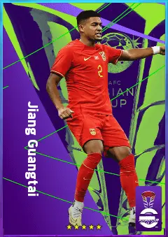 Jiang Guangtai eFootball 2026 player card, 77 OVR CB