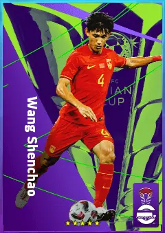 Wang Shenchao eFootball 2026 player card, 77 OVR RB