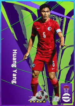 Huang Yang eFootball 2026 player card, 75 OVR DMF