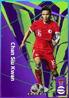 Chan Siu Kwan eFootball 2026 player card, 76 OVR CMF