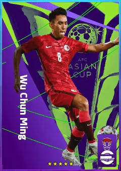 Wu Chun Ming eFootball 2026 player card, 75 OVR DMF
