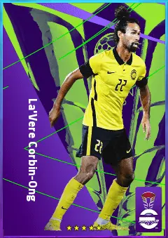 La'Vere Corbin-Ong eFootball 2026 player card, 74 OVR LB