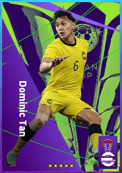 Dominic Tan eFootball 2026 player card, 74 OVR CB