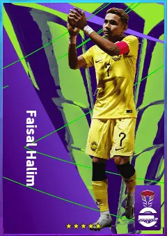 Faisal Halim eFootball 2026 player card, 75 OVR LMF