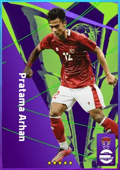 Pratama Arhan eFootball 2026 player card, 73 OVR LB