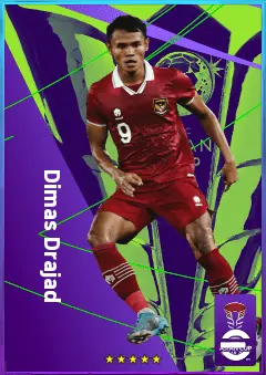 Dimas Drajad eFootball 2026 player card, 73 OVR CF