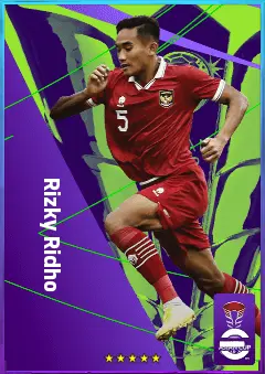 Rizky Ridho eFootball 2026 player card, 75 OVR CB