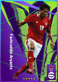 Fachruddin Aryanto eFootball 2026 player card, 73 OVR CB