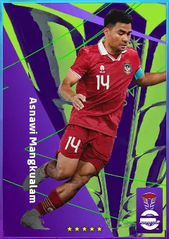 Asnawi Mangkualam eFootball 2026 player card, 74 OVR RB