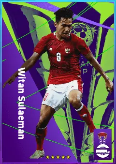 Witan Sulaeman eFootball 2026 player card, 75 OVR RMF