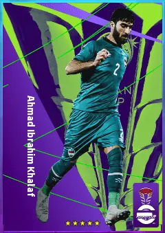 Ahmad Ibrahim Khalaf eFootball 2026 player card, 75 OVR CB
