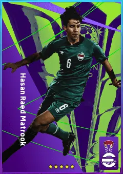Hasan Raed Matrook eFootball 2026 player card, 75 OVR LB