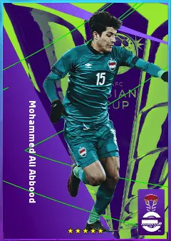 Mohammed Ali Abbood eFootball 2026 player card, 75 OVR CMF