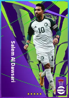 Salem Al Dawsari eFootball 2026 player card, 78 OVR LWF