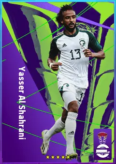 Yasser Al Shahrani eFootball 2026 player card, 78 OVR LB