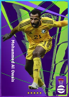 Mohammed Al Owais eFootball 2026 player card, 77 OVR GK