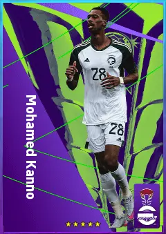 Mohamed Kanno eFootball 2026 player card, 77 OVR CMF