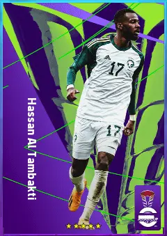 Hassan Al Tambakti eFootball 2026 player card, 78 OVR CB