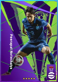 Peerapat Notechaiya eFootball 2026 player card, 74 OVR LB
