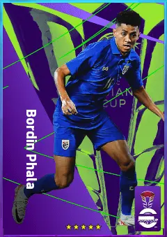 Bordin Phala eFootball 2026 player card, 75 OVR LWF