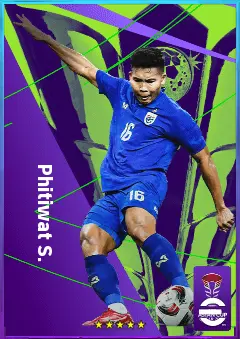 Phitiwat S. eFootball 2026 player card, 75 OVR CMF