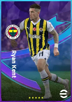 Ryan Kent eFootball 2026 player card, 80 OVR LWF