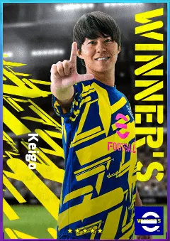 Keigo eFootball 2026 player card, 68 OVR AMF