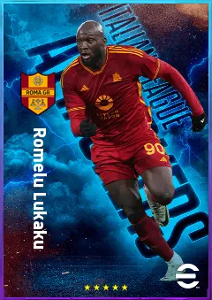 Romelu Lukaku eFootball 2026 player card, 82 OVR CF